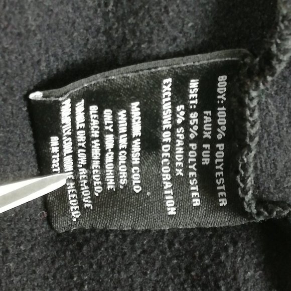 Fila Sport Womens Jacket Fleece Faux Fur Purple Black Full Zip Pockets Front M - Picture 12 of 12